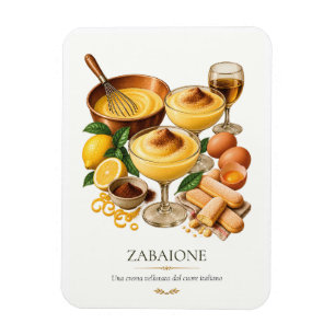 Zabaione – Vintage Italiaans dessert Magneet