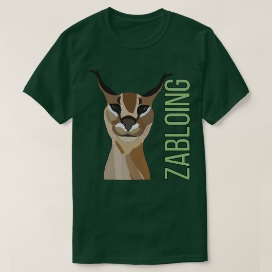 Zabloing Kat Meme 1 T-shirt (Design voorkant)