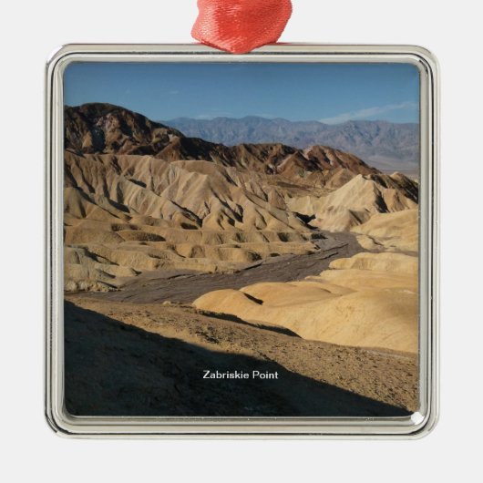 Zabriskie Point - Death Valley, Californië Metalen Ornament (Voorkant)