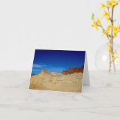 Zabriskie Point, Death Valley Note Card Kaart (Gele Bloem)