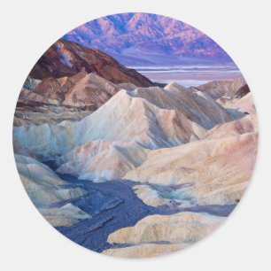 Zabriskie Point voor zonsopgang Ronde Sticker