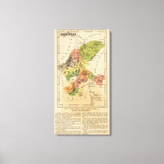 Zacatecas, Mexico Canvas Afdruk (Voorkant)