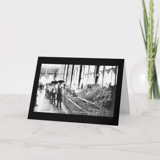 Zacatecas, Mexico Food Market 1904 Kaart (Voorkant)