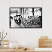 Zacatecas, Mexico Food Market 1904 Poster (Keuken)