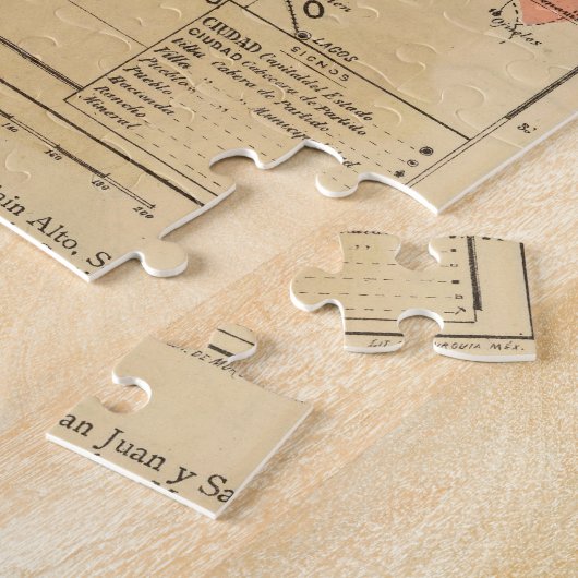 Zacatecas, Mexico Legpuzzel (Zijkant)