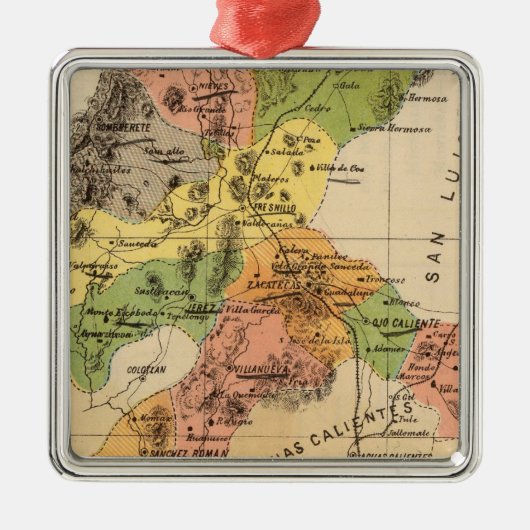 Zacatecas, Mexico Metalen Ornament (Voorkant)
