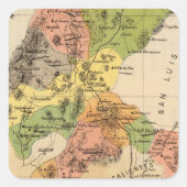 Zacatecas, Mexico Vierkante Sticker (Voorkant)