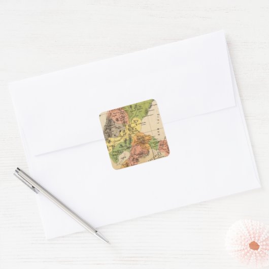 Zacatecas, Mexico Vierkante Sticker (Envelop)