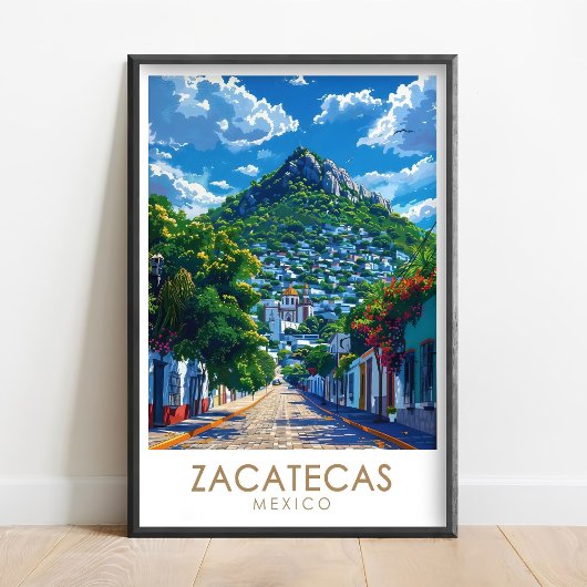 Zacatecas Poster - Bufa Hill Print - Zacatecas Muu