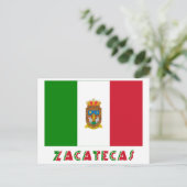 Zacatecas Unofficiële vlag Briefkaart (Staand voorkant)