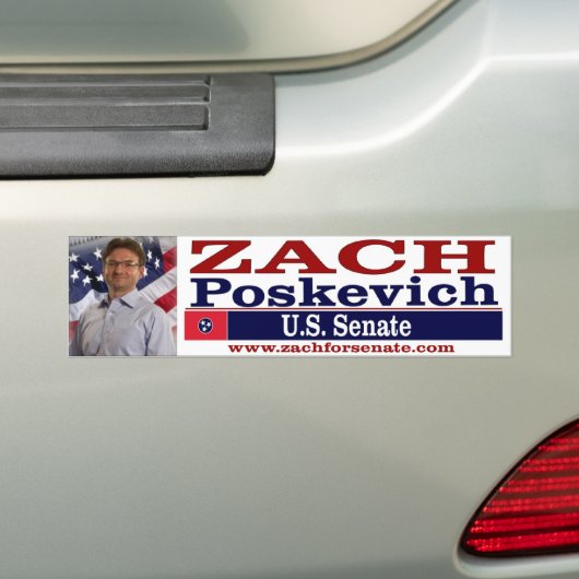 Zach for senate Bumpersticker (Op auto)