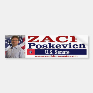 Zach for senate Bumpersticker
