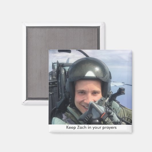 Zach gebedsmagneet magneet (Voorkant / Achterkant)