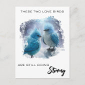 *~* Zach jubileum-liefdes vogeltjes AP54 Kunst Briefkaart (Voorkant)