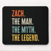 Zach The , Man Myth Legend, Funny Name Zach  Muismat (Voorkant)