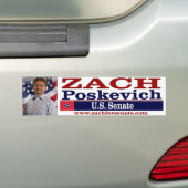 Zach voor de Senaat Bumpersticker (Op auto)