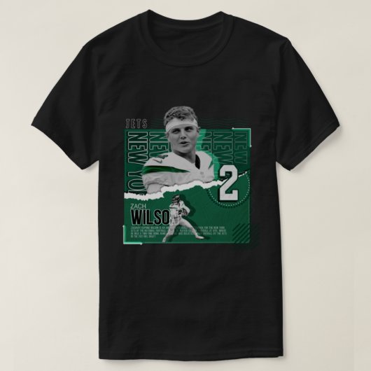 Zach Wilson New 2 T-shirt (Design voorkant)