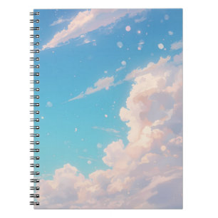 Zach Wolk Notebook, Pastel Hemel Dagboek, Blauwe L Notitieboek
