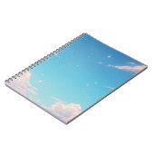 Zach Wolk Notebook, Pastel Hemel Dagboek, Blauwe L Notitieboek (Linkerzijde)