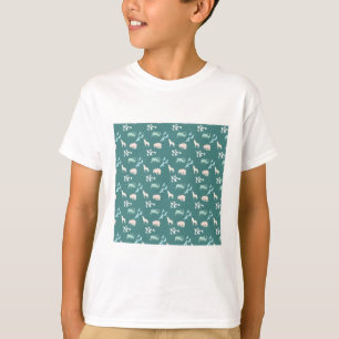 Zach zach patroon van bosdieren t-shirt