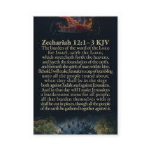 Zacharia 12:1-10 en Psalm 122:6 KJV Kaart