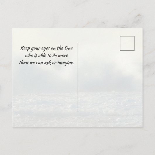 Zacharia 4:6 Door Mijn Geest zegt de Here: Bijbel Briefkaart (Achterkant)