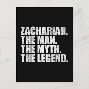 Zachariah De Man De Mythe De Legende Briefkaart