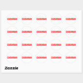 Zachariah Stamp Ronde Sticker (Vel)
