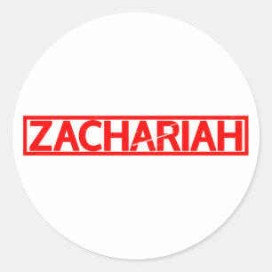 Zachariah Stamp Ronde Sticker