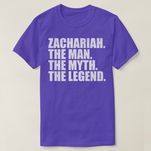 ZachariahZachariah Naam Zachariah Voornaam T-shirt (Design voorkant)