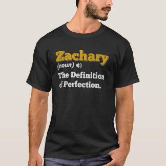 Zachary Cadeau Naam Gepersonaliseerde Verjaardag N T-shirt