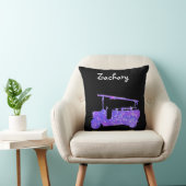 Zachary Name with a Fire Truck Kussen (Stoel)