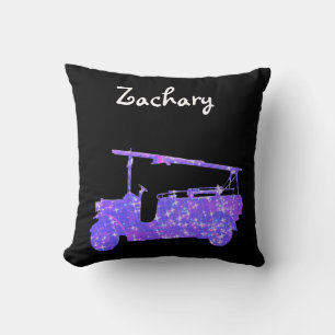 Zachary Name with a Fire Truck Kussen