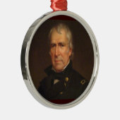 Zachary Taylor 12e President Metalen Ornament (Rechts)