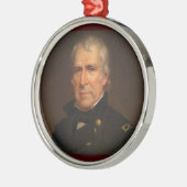Zachary Taylor 12e President Metalen Ornament (Links)