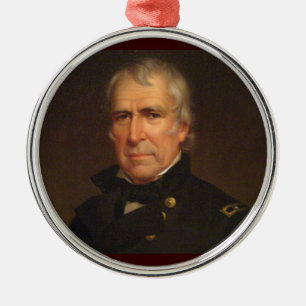 Zachary Taylor 12e President Metalen Ornament