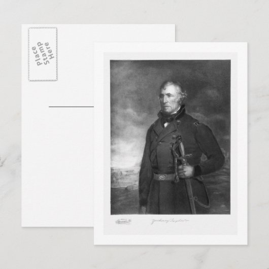 Zachary Taylor, 12e President van de Verenigde Sta Briefkaart (Voorkant / Achterkant)