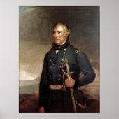 ZACHARY TAYLOR Portret van Joseph Henry Struik Pri Poster (Voorkant)