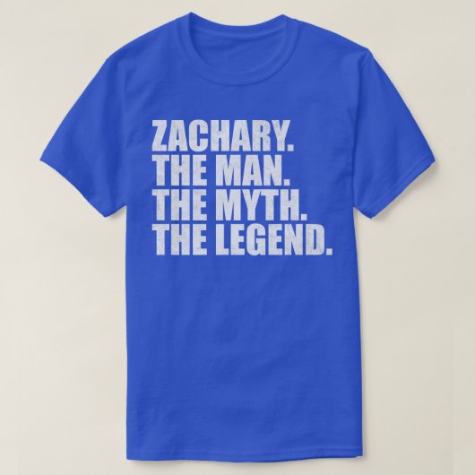 ZacharyZachary Naam Zachary Voornaam T-shirt (Design voorkant)