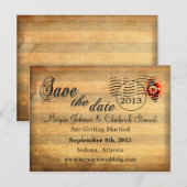 Zachée IV Save the Date Briefkaarten (Voorkant / Achterkant)