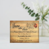 Zachée IV Save the Date Briefkaarten (Staand voorkant)