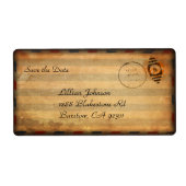 Zachée Save Date Label (Voorkant)