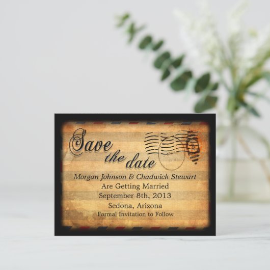 Zachée Save the Date Briefkaarten (Staand voorkant)