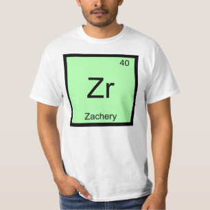 Zachery naam chemie element periodiek systeem t-shirt