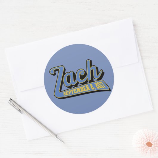 zach's bar mitzvah ronde sticker (Envelop)
