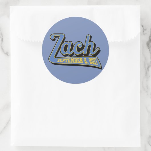 zach's bar mitzvah ronde sticker (Tas)
