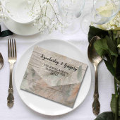 Zacht Abstract Botanisch Grijs Groen Minimale QR-c All In One Uitnodiging