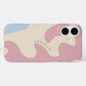 Zacht Abstract organisch gevormde gepersonaliseerd Case-Mate iPhone Case (Achterkant (horizontaal))