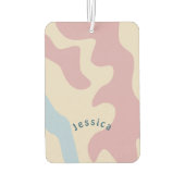 Zacht Abstract organisch gevormde gepersonaliseerd Luchtverfrisser (Achterkant)