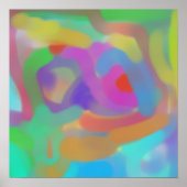 Zacht Abstract Poster (Voorkant)